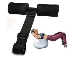Verstelbare Sit-up Hulp-Voetfixatie voor Deur-Sit-up Trainer-Buikspiertrainer-Core Trainer-Thuis Fitnessapparaat-Antislip Schuim-30 cm Breed
