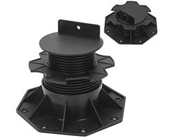 Verstelbare Terrasplaten Steunpoten - Hoogte Verstelbaar 60-140 mm - Stelvoeten voor Hout, WPC en Steen - Set van 10