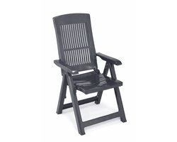 Verstelbare tuinstoel - Antraciet