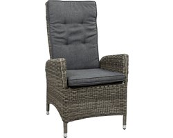 Verstelbare tuinstoel Kos | Ash Grey | Wicker