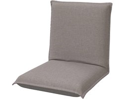 Verstelbare Vloerstoel - Moderne Zetel - Comfortabel Ontspannen - Vijf Posities - 54 x 64 x 59 cm - Taupe
