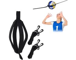 Verstelbare Volleyball Spiking Trainer voor Solo Oefeningen, Verbeter Armbeweging en Sprongkracht, Zwart Accessoire voor Volleybaltraining