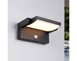 Verstelbare wandlamp Berlin met sensor - zwart