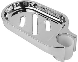 Verstelbare Zeephouder voor Douchestang - Handige Badkamer Gadget - Geschikt voor 22MM Buis - ABS Materiaal - Douchestang Accessoire