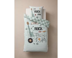 Vertbaudet Bedset dekbedovertrek + kussensloop kind ROCK MUSIC