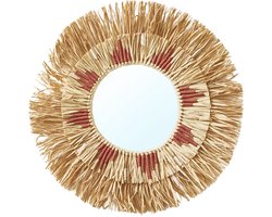 Vertbaudet Ronde raffia spiegel