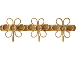 Vertbaudet Rotan kapstokhaak 3 bloemen