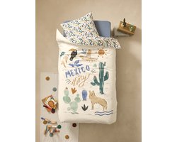 Vertbaudet Set dekbedovertrek + kussensloop MEXICO CITY met gerecycled katoen