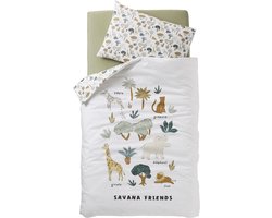 Vertbaudet Set dekbedovertrek + kussensloop voor babybed SAVANA