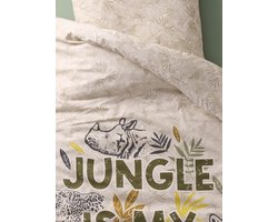 Vertbaudet Set dekbedovertrek + kussensloop voor kinderen met gerecycled katoen GREEN JUNGLE