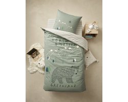 Vertbaudet Set dekbedovertrek + kussensloop voor kinderen van gerecycled katoen NOMAD