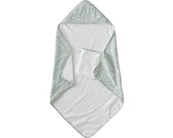 Vertbaudet Set met aanpasbare badcape + washandje DANS LES BOIS