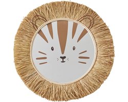 Vertbaudet XL Leeuw spiegel van rotan en raffia