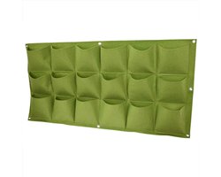 Vertical Wall Planter Grow Bags - 18 Bags for Vertical Greening and Hanging in Outdoor Gardens