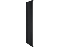 Verticale design radiator vlakke panelen - 1 kolom - zwart - 1800 x 560mm