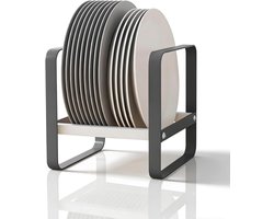 Verticale metalen opbergkast voor documenten en accessoires, zwart, met counter-memory functie