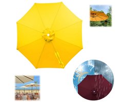 Vervangend doek voor parasols met 8 baleinen – Waterdicht doek – Groot parasoldoek voor buiten – Vervangend doek voor terras-, middenmast- en zweefparasols – Vervangende zonwering – Geschikt voor markt- en terrasparasols – Diameter 270 cm
