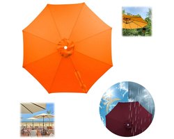Vervangend doek voor parasols met 8 baleinen – Waterdicht doek – Groot parasoldoek voor buiten – Vervangend doek voor terras-, middenmast- en zweefparasols – Vervangende zonwering – Geschikt voor markt- en terrasparasols – Diameter 300 cm