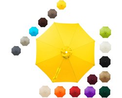 Vervangend parasoldoek - Parasolhoes waterdicht - Buiten ontspannen - UV-bestendig polyester - 200-400cm - Beige Groen Rood Grijs Blauw Bruin