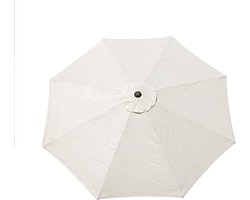Vervangend parasoldoek - Vervangende hoes voor parasol - Vervangend luifel voor patioparasol - 8 baleinen - Waterdicht - Anti-Ultraviolet - Vervangend luifel voor buitenparasol - 3m - Gebroken wit (alleen patioparasol)