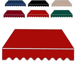 Vervangend Zonnescherm Doek - Terras Luifel - Buiten Schaduw Creëren - Waterdicht Polyester - 200x150cm - Rood