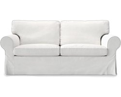 Vervangende Bankhoes - Bankhoes IKEA Ektorp - Bescherming Bank - Handgemaakt Katoen - 179 x 88 x 88 cm - Wit