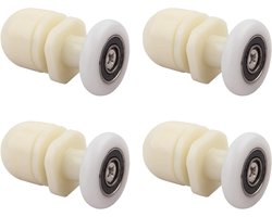 Vervangende Douchecabine Wieltjes, 4 Stuks, Glazen Deur Rollers voor Douchedeuren, Ideaal voor Badkamer Accessoires en Douche Stallen