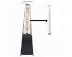 Vervangende Glazen Buis voor Terrasverwarmer - Geschikt voor Piramide Modellen