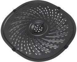 Vervangende Grillpan - 304 Roestvrij Stalen - Crisper Plaatlade - Airfryer Rek - Onderdelen - Antiaanbaklaag - Vaatwasmachinebestendig .