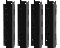 Vervangende grillverwarmingstent - Universeel porselein staal flavorizer bar afdekking - 35 x 10 cm - Gasgrill - Set van 4
