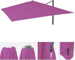 Vervangende hoes voor luxe parasol 3x3m - paars-violet | Weerbestendig en UV-bescherming