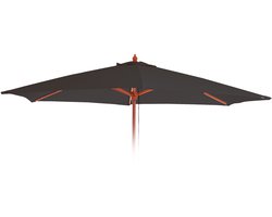 Vervangende hoes voor parasol Florida, parasolhoes Vervangende hoes, Ø 3 m polyester 6 baleinen ~ antraciet