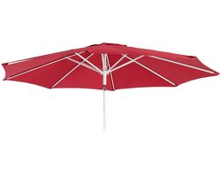 Vervangende hoes voor parasol N19, parasolhoes vervangende hoes, Ø 3m stof/textiel 5kg ~ rood