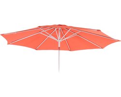 Vervangende hoes voor parasol N19, parasolhoes vervangende hoes, Ø 3m stof/textiel 5kg ~ terracotta