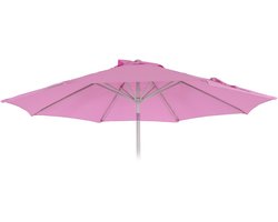 Vervangende hoes voor parasol N19, parasolhoes vervangende hoes, Ø 3m stof/textiel ~ lila