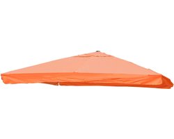 Vervangende hoes voor zweefparasol MCW-A96 met klep, parasolhoes, 3x3m (Ø4.24m) polyester 3kg ~ terracotta