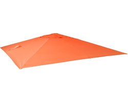 Vervangende hoes voor zweefparasol MCW-A96, parasolhoes, 3,5x3,5m (Ø4,95m) polyester 4kg ~ terracotta