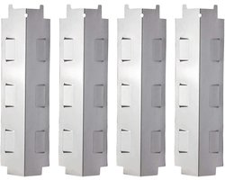 Vervangende RVS Grillverwarmingsplaten (4-pack) voor Gasgrills met Vlamplaat - Geschikt voor Diverse Modellen zoals Enders, Campingaz en Char-Broil