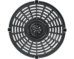 Vervangende Scherperplaat voor Luchtfriteuse met Optimaal Luchtcirculatieontwerp, Verbeterde Coating, Rubberen Hoes - Friet Kip Pizza - XL Formaat.