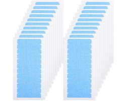 Vervangende tapes voor haarverlengingen - 240 stuks - dubbelzijdige plakstrip - transparant - haarverlengingen - pruikband