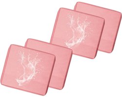 Vervanging buitenkussenhoezen waterdicht, 50x50 60x55 tuinbank zitkussen slipcover met rits, afneembare patio kussenhoezen voor binnen buiten rotan Furnitur(B30,50x50x5cm(4pcs))