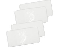 Vervanging buitenkussenhoezen waterdicht, 50x50 60x55 tuinbank zitkussen slipcover met rits, afneembare patio kussenhoezen voor binnen buiten rotan Furnitur(B18,33x65x10cm(4pcs))