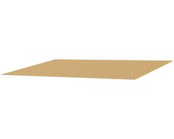 Vervangingsdoek Zonnescherm - Parasoldoek Luifel - Terras Bedekken - UV-bestendig Weerbestendig - 450 x 300 cm - Oranje Zwart