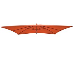 Vervangingshoes voor houten parasol Florida 2x3m, parasolhoes tuinparasolhoes ~ terracotta