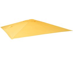Vervangingshoes voor zweefparasol MCW-A96, parasolhoes vervangingshoes, 3x3m (Ø4,24m) polyester 2,7kg ~ geel