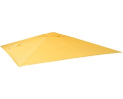 Vervangingshoes voor zweefparasol MCW-A96, parasolhoes vervangingshoes, 3x4m (Ø5m) polyester 3,5kg ~ geel