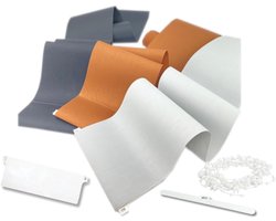 Vervangingslamellen Jaloezieën - Losse Lamellen - Raambekleding - Complete Set - 127x1200mm - Wit