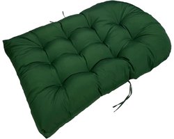 Vervangkussen Egg Chair - Hangstoel Kussen - Buiten Ontspannen - Waterbestendig Polyester - 90x120cm - Donkergroen