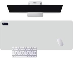 Verwarmde muisma - Verwarmde Bureau Onderlegger - 60 x 36 cm - Waterdichte - 5 temperatuurstanden - Automatische uitschakeling na 4 uur - 30-50°C - Bureau Organizer - Bureaumat - Bureau Accessoires - Geschikt voor thuis/kantoor - Grijsachtig wit