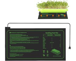 Verwarmingsmatten voor planten, groeimatten, verwarmingsmatten voor kassen, verwarmingsmatten voor reptielen en amfibieën, geschikt voor het ontkiemen en zaaien van planten.